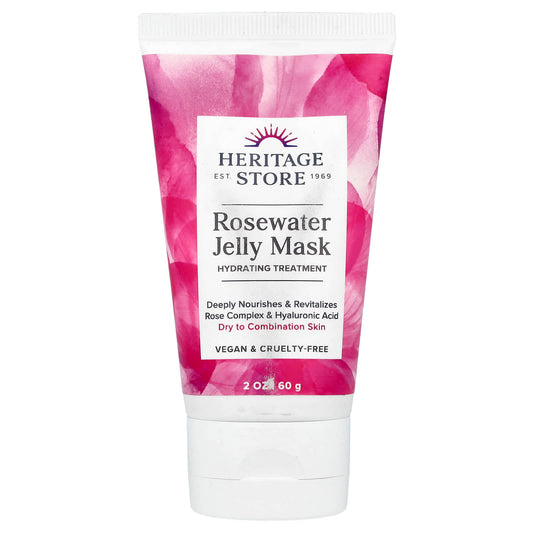 Rosewater Gel Face Mask for Dry to Combination Skin, Vegan & Cruelty Free - Image 1