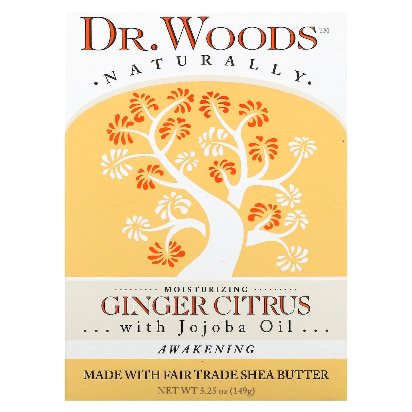 Natural Ginger Citrus Castile Soap by Dr. Woods - 100% Vegan & Cruelty-Free - Image 1