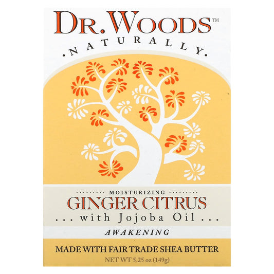 Natural Ginger Citrus Castile Soap by Dr. Woods - 100% Vegan & Cruelty-Free - Image 1