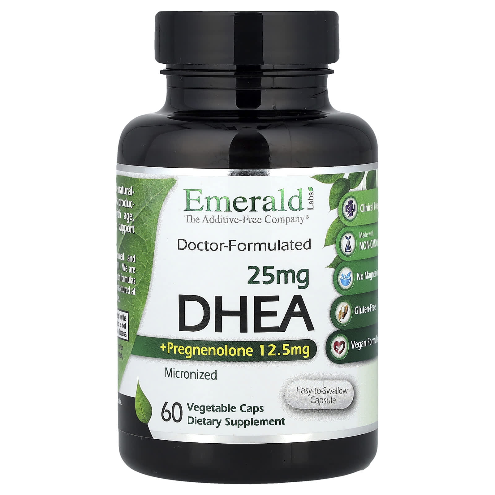 Emerald Laboratories DHEA + Pregnenolone Supplement for Youthful Hormone Balance - Image 1