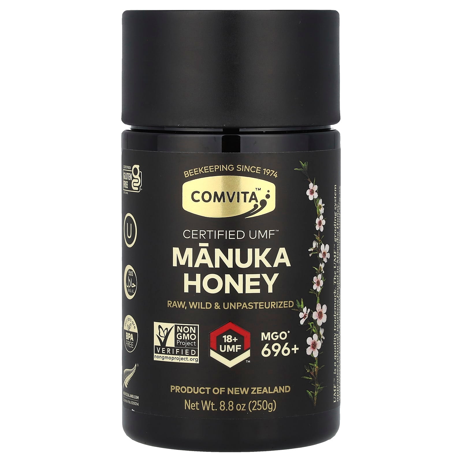 Comvita UMF 18+ Manuka Honey 8.8 oz - Pure, Raw, and Unpasteurized - Image 1