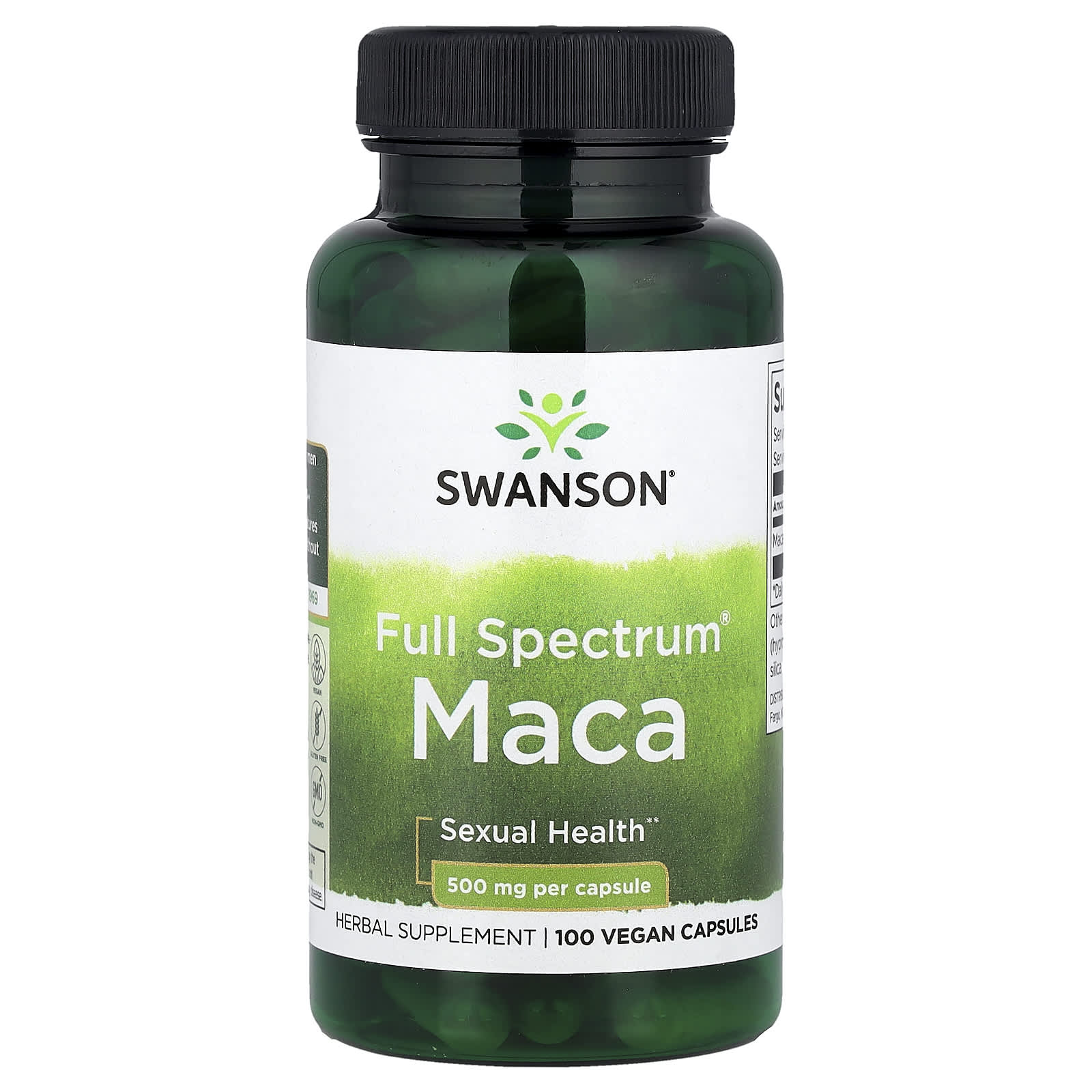 Swanson, Full Spectrum® Maca, 500 mg, 100 Vegan Capsules - Image 1