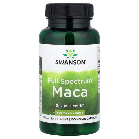 Swanson, Full Spectrum® Maca, 500 mg, 100 Vegan Capsules - Image 1