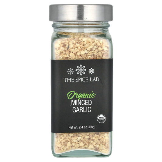 The Spice Lab, Organic Minced Garlic, 2.4 oz (68 g) - Image 1
