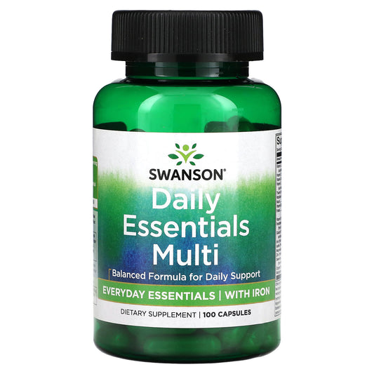 Swanson, Daily Essentials Multi, 100 Capsules - Image 1