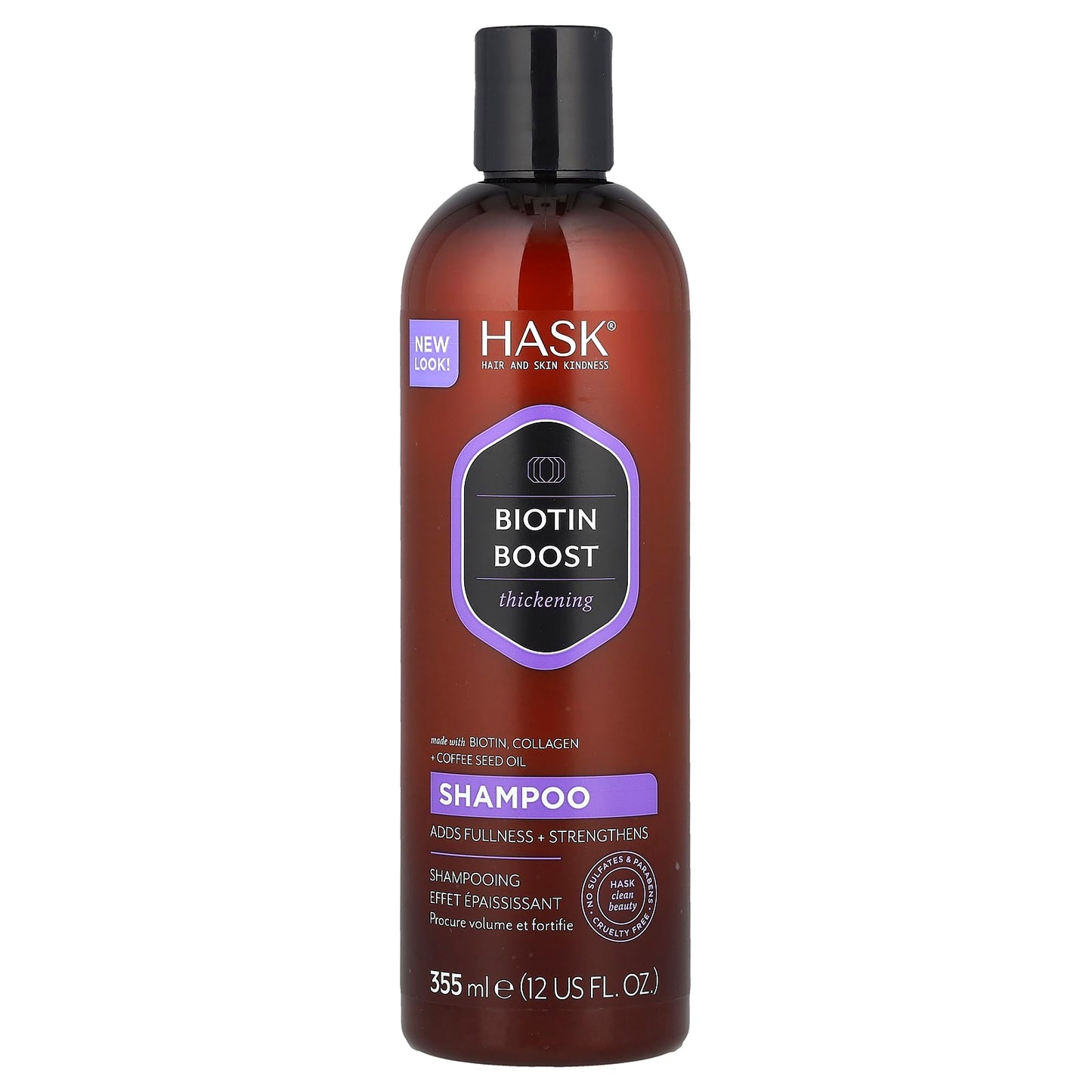 Thickening Shampoo with Biotin, Collagen & Coffee Seed Oil - 12 fl oz - Image 1