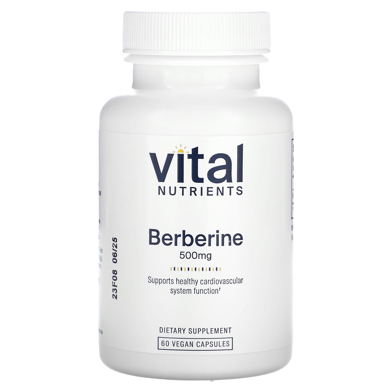 Vital Nutrients, Berberine, 500 mg, 60 Vegan Capsules - Image 1