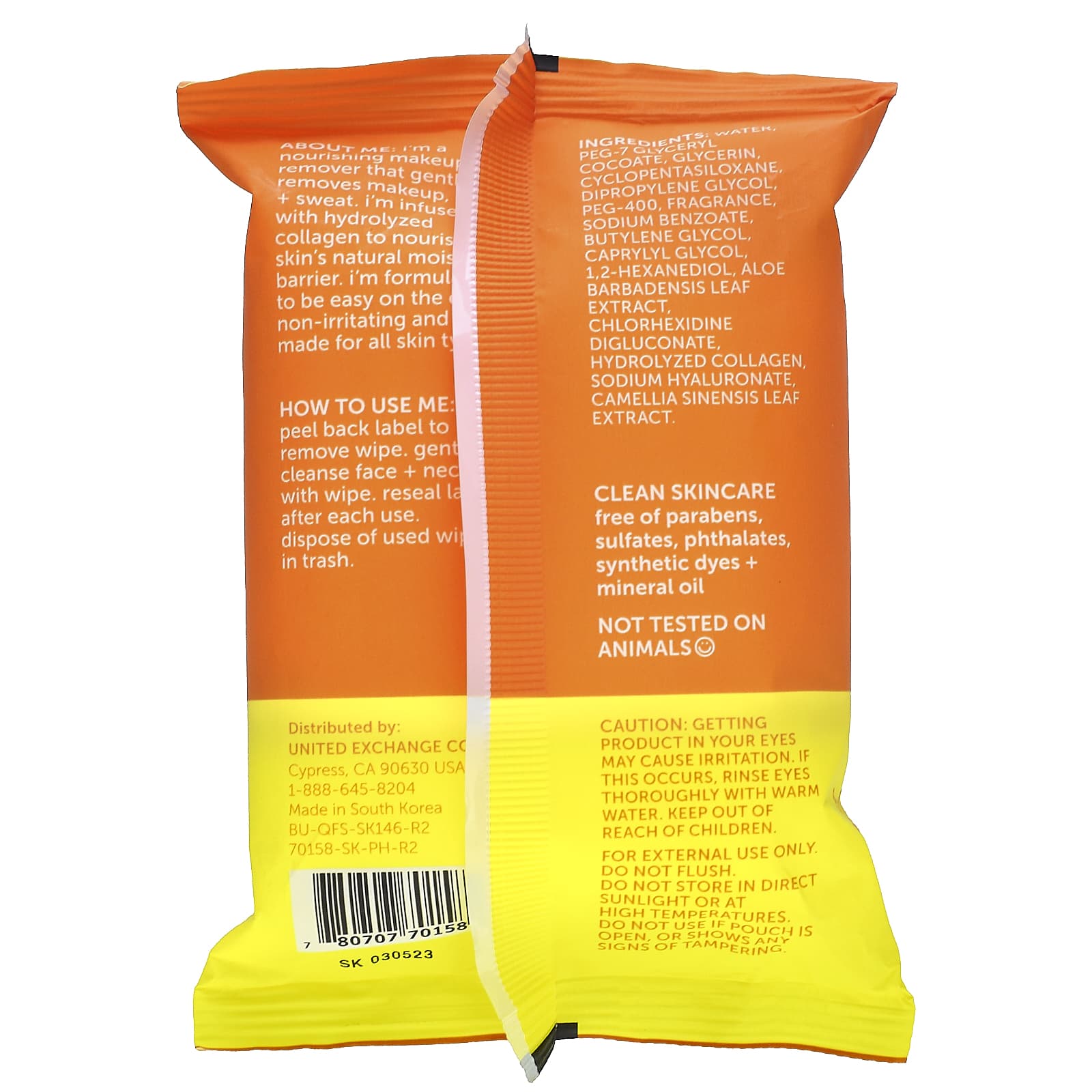 Nu-Pore, Collagen Makeup Remover Facial Wipes, 25 Wipes - Image 2