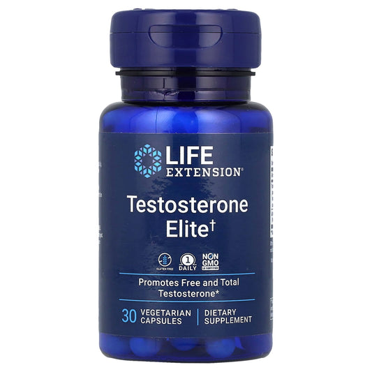 Life Extension, Testosterone Elite, 30 Vegetarian Capsules - Image 1