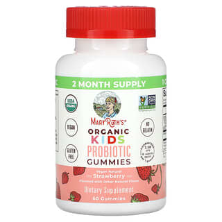 Organic Strawberry Kids Probiotic Gummies by MaryRuth's