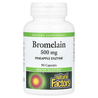 Natural Factors Bromelain 500mg for Digestive Health - 90 Capsules