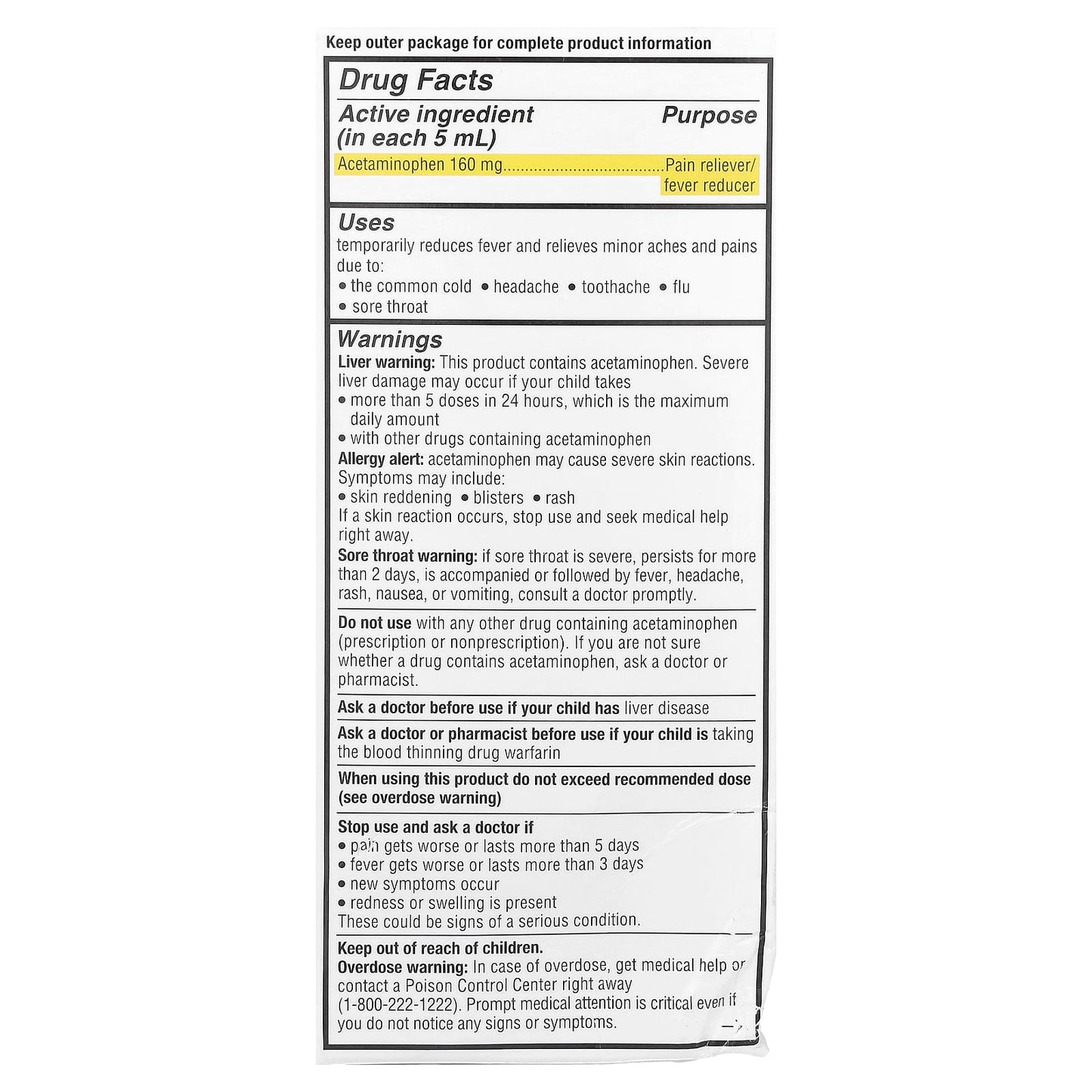 Genexa, Infants' Pain & Fever, Organic Cherry, 160 mg, 2 fl oz (59 ml)