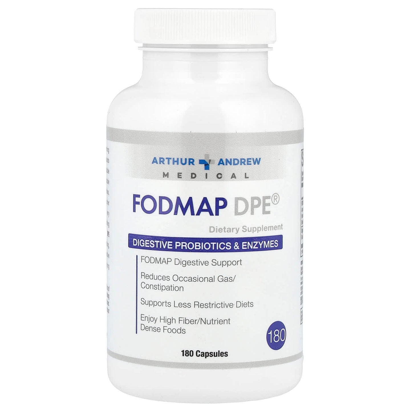 FODMAP Digestive Support - Arthur Andrew Medical, 180 Capsules - Image 1