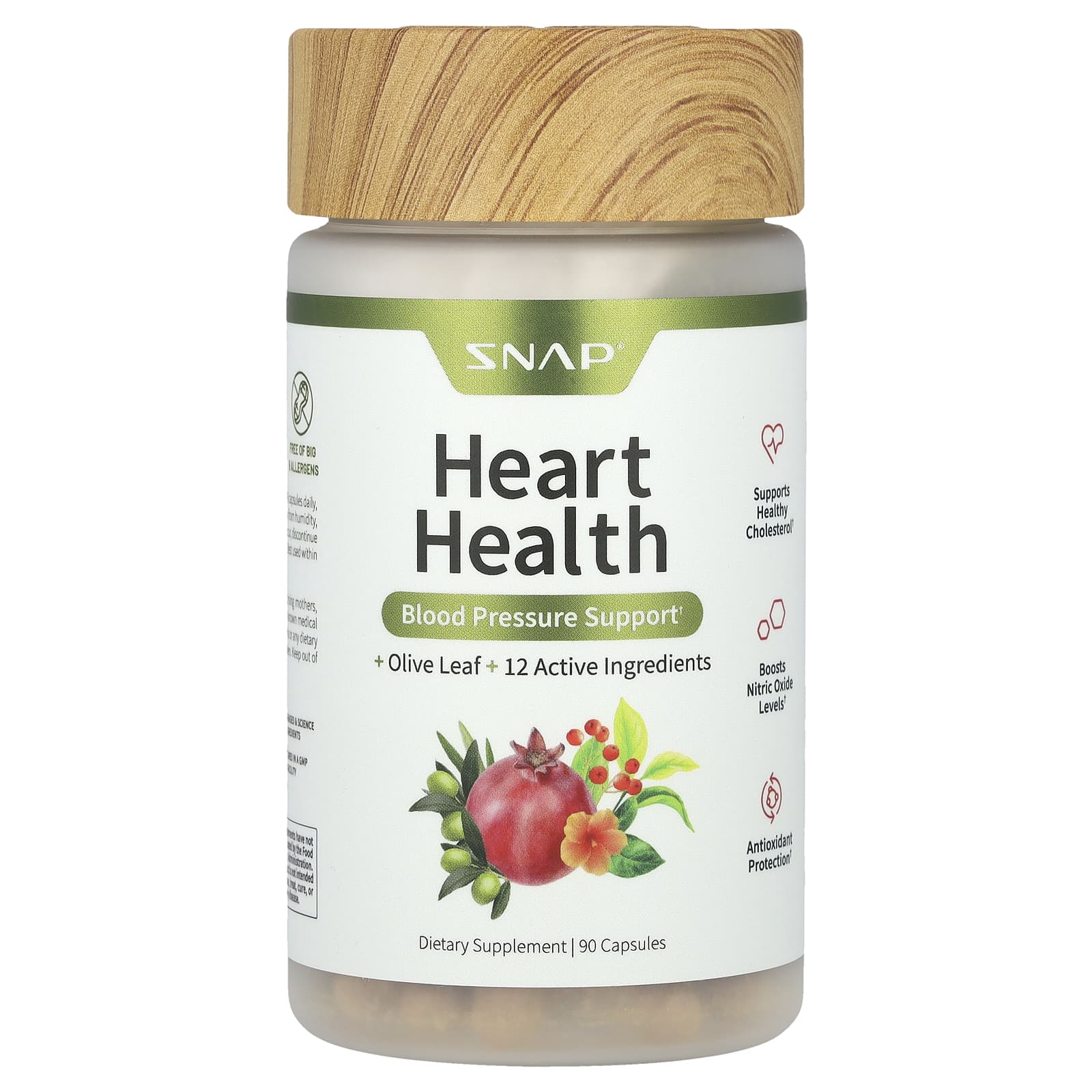 Snap Supplements, Heart Health, 90 Capsules - Image 1
