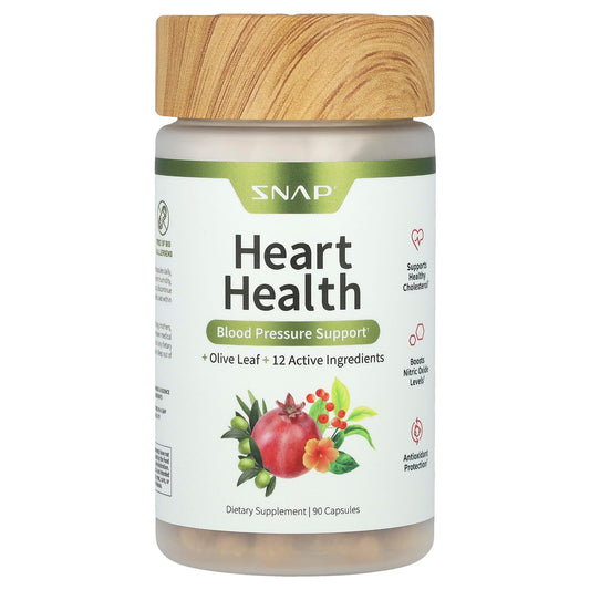Snap Supplements, Heart Health, 90 Capsules - Image 1