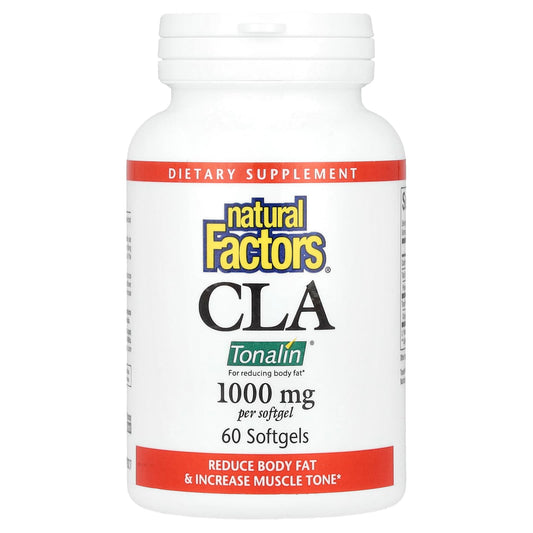 Natural Factors, CLA, 1,000 mg, 60 Softgels - Image 1