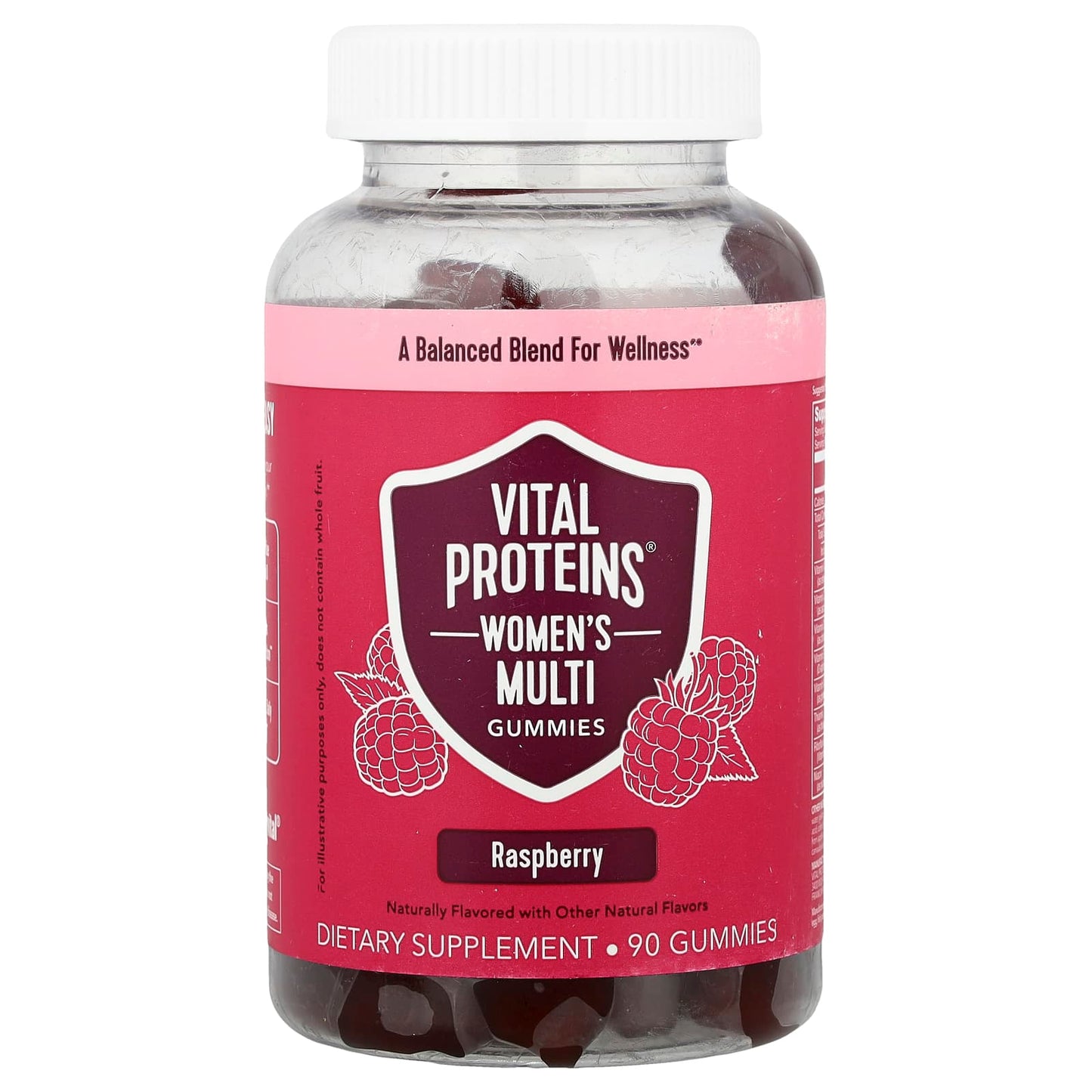Vital Proteins, Women's Multi Gummies, Raspberry, 90 Gummies - Image 1