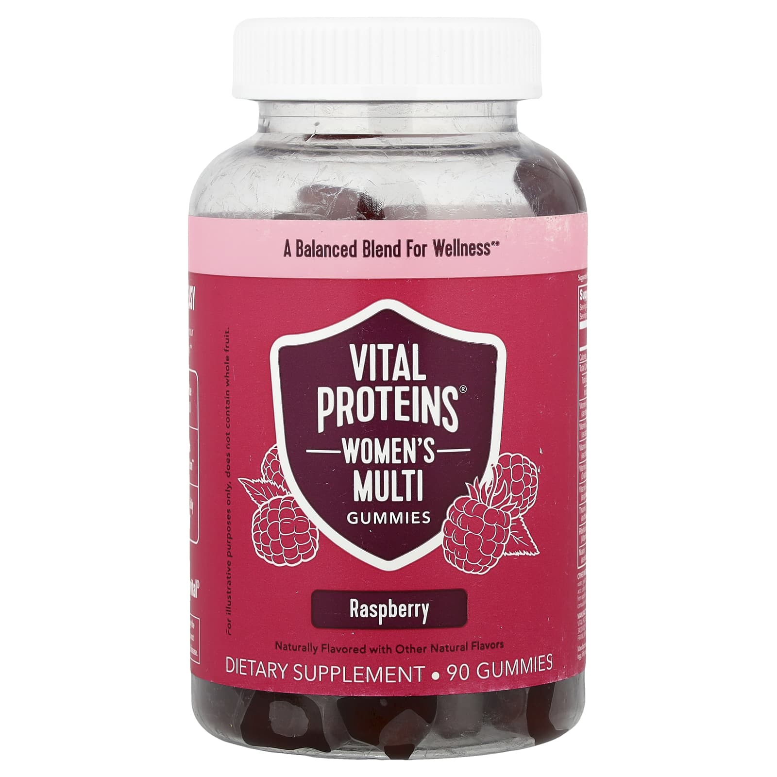 Vital Proteins, Women's Multi Gummies, Raspberry, 90 Gummies - Image 1