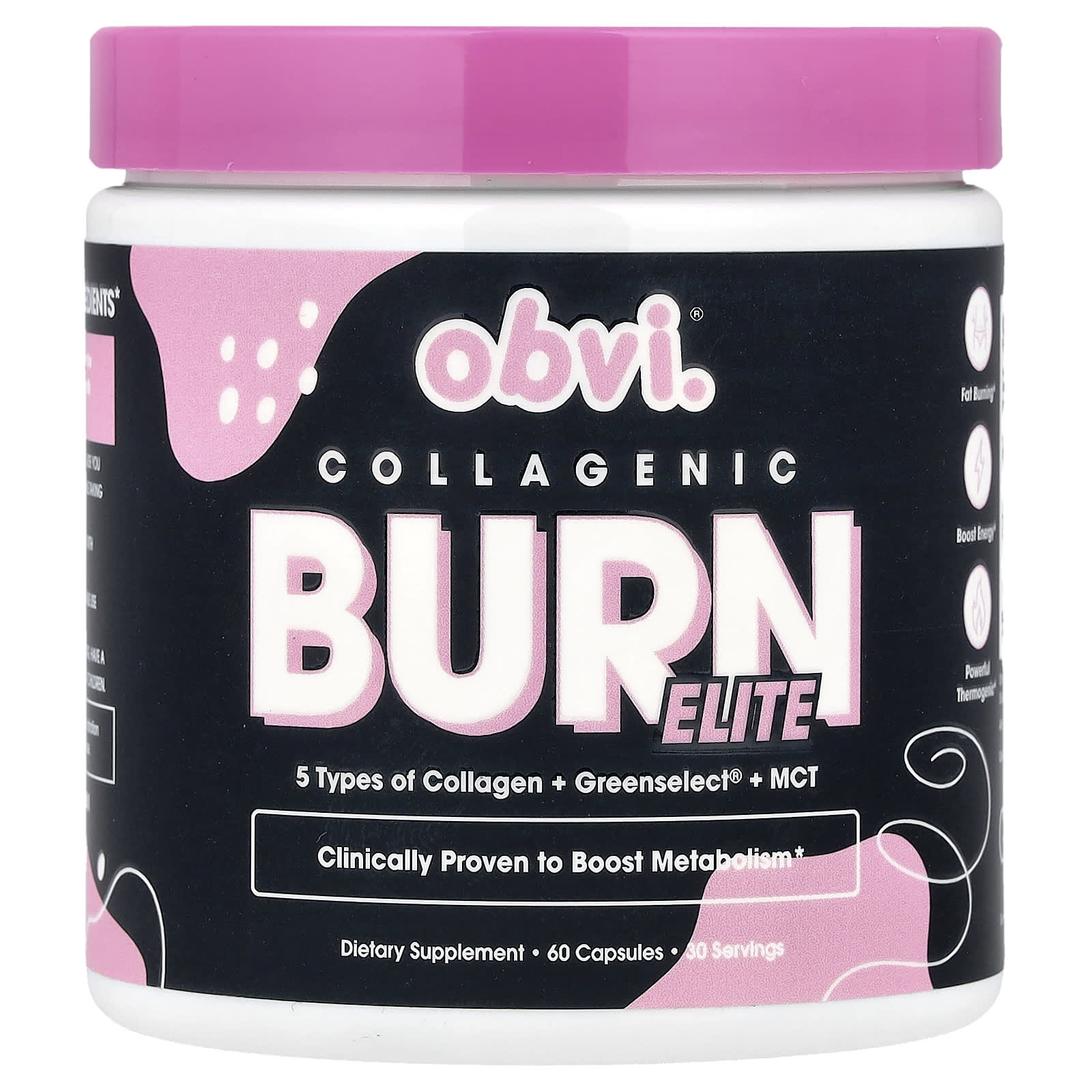 Obvi, Collagenic Burn Elite, 60 Capsules - Image 1