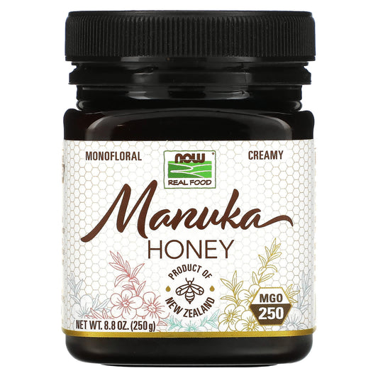 NOW Foods, Real Food, Manuka Honey, MGO 250, 8.8 oz (250 g) - Image 1