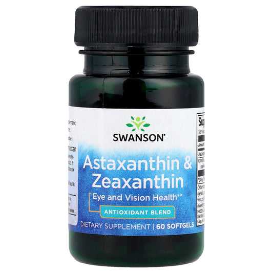Swanson, Astaxanthin & Zeaxanthin, 60 Softgels - Image 1