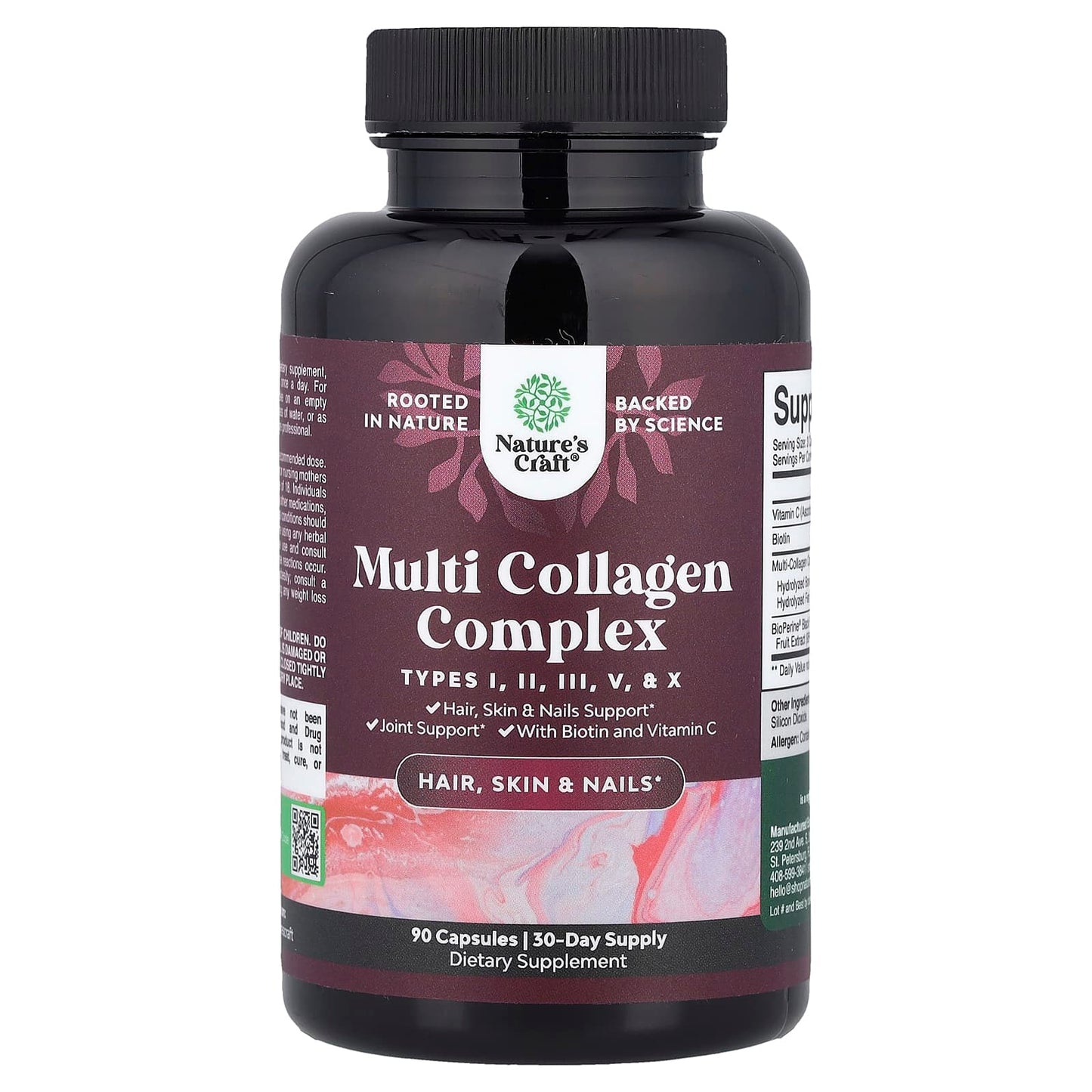 Nature's Craft, Multi Collagen Complex, 90 Capsules - Image 1
