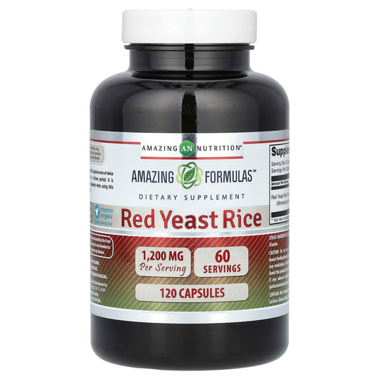 Red Yeast Rice 120 Capsules for Heart Health Support - Image 1