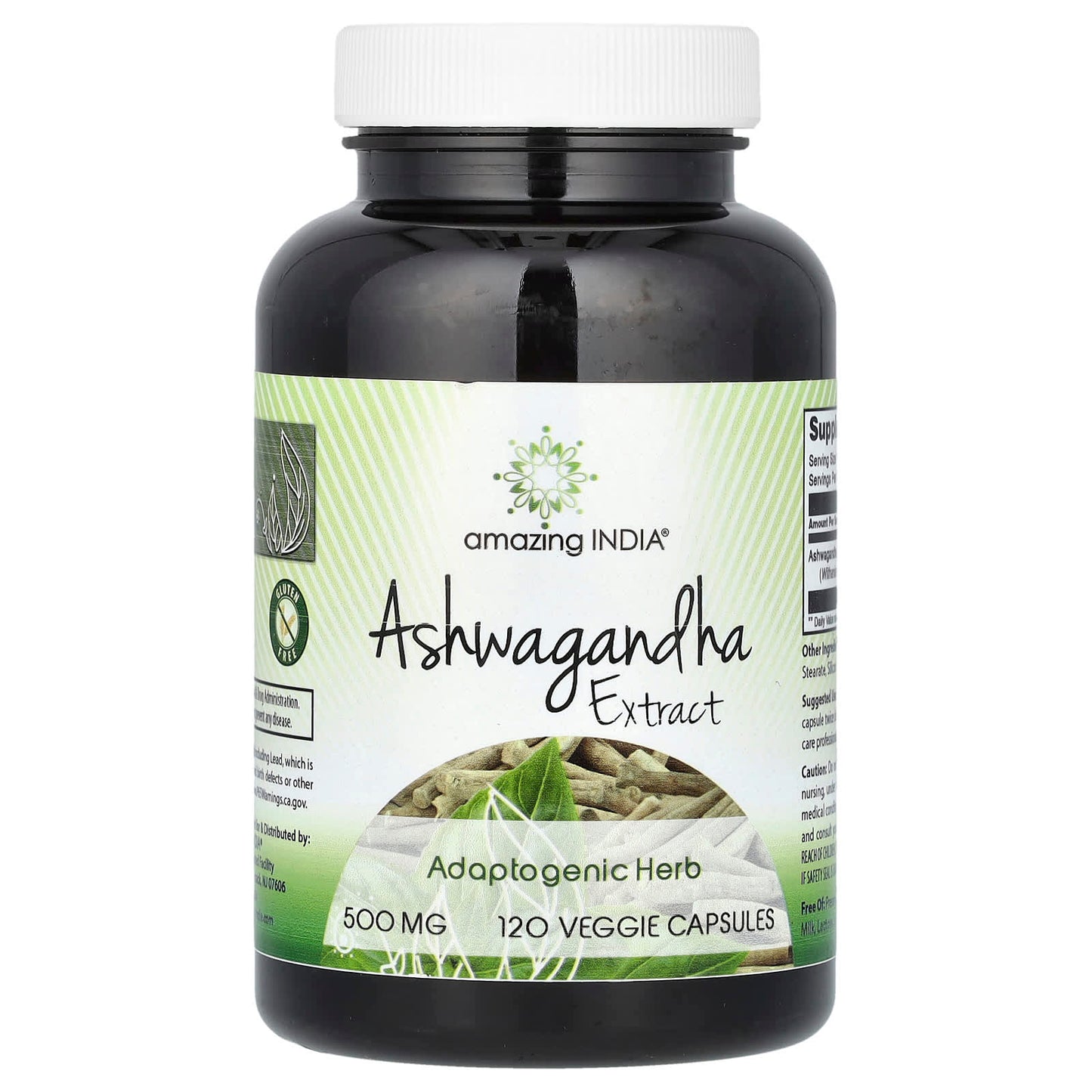 Ashwagandha Extract 500mg 120 Capsules | Stress Relief & Wellness - Image 1