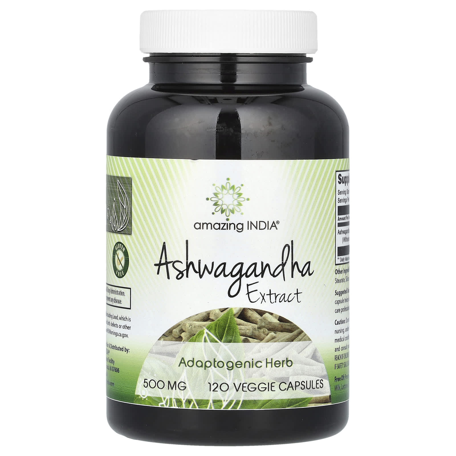 Ashwagandha Extract 500mg 120 Capsules | Stress Relief & Wellness - Image 1