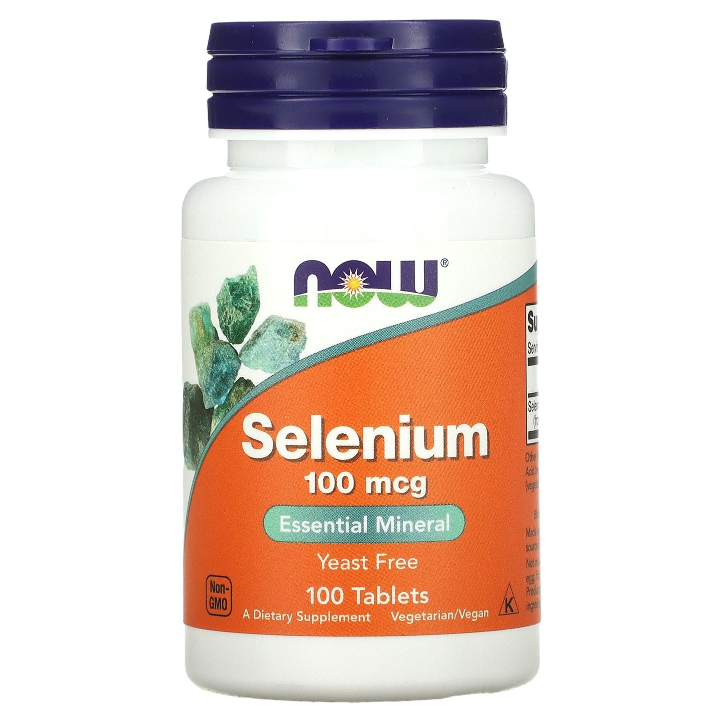 NOW Foods, Selenium, 100 mcg, 100 Tablets - Image 1