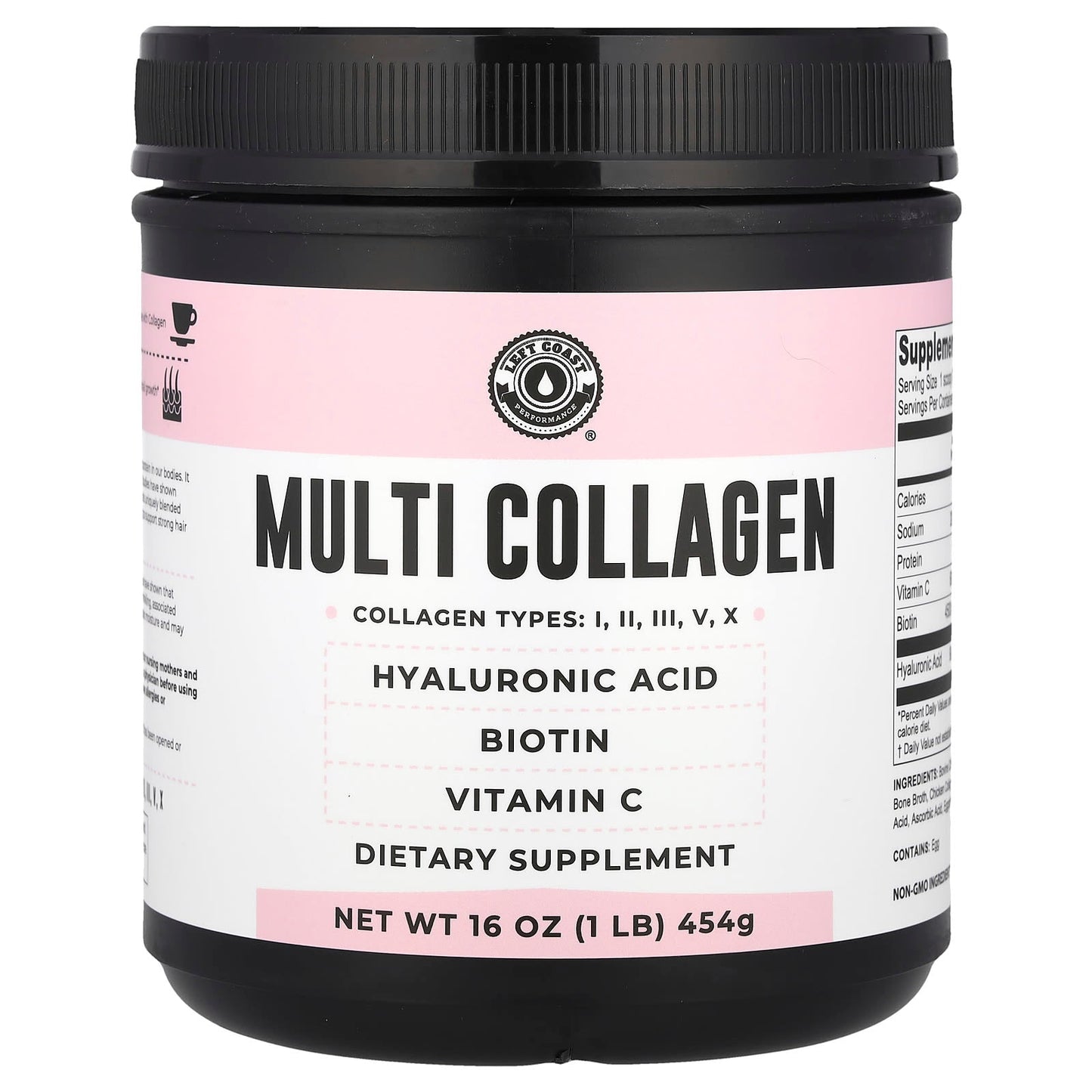 Left Coast Performance, Multi Collagen, 16 oz (454 g) - Image 1
