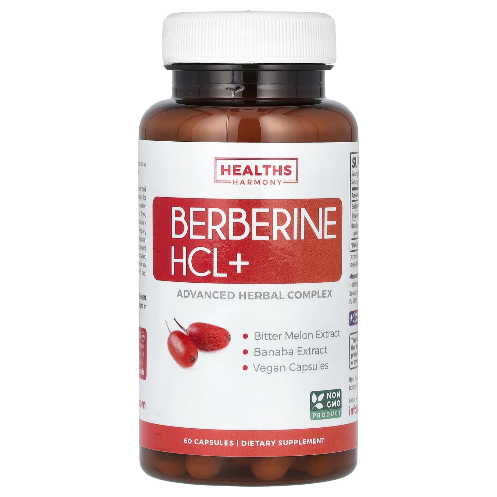 Berberine Supplement for Metabolism & Weight Loss - 60 Capsules - Image 1