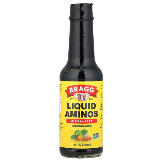 Bragg Liquid Aminos Soy Protein Seasoning 10 fl oz, Gluten Free, Vegan - Image 1