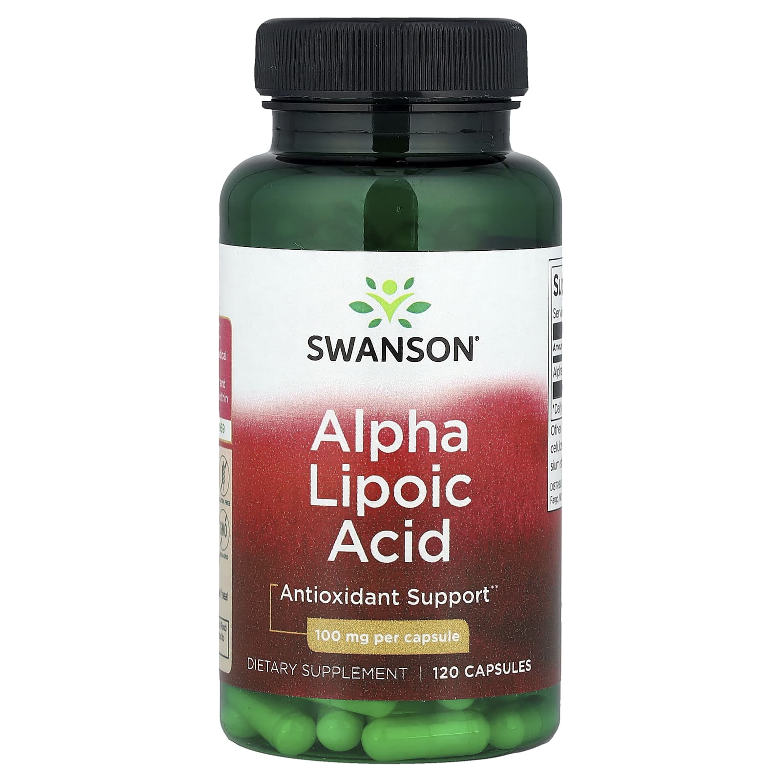 Swanson, Alpha Lipoic Acid, 100 mg, 120 Capsules - Image 1