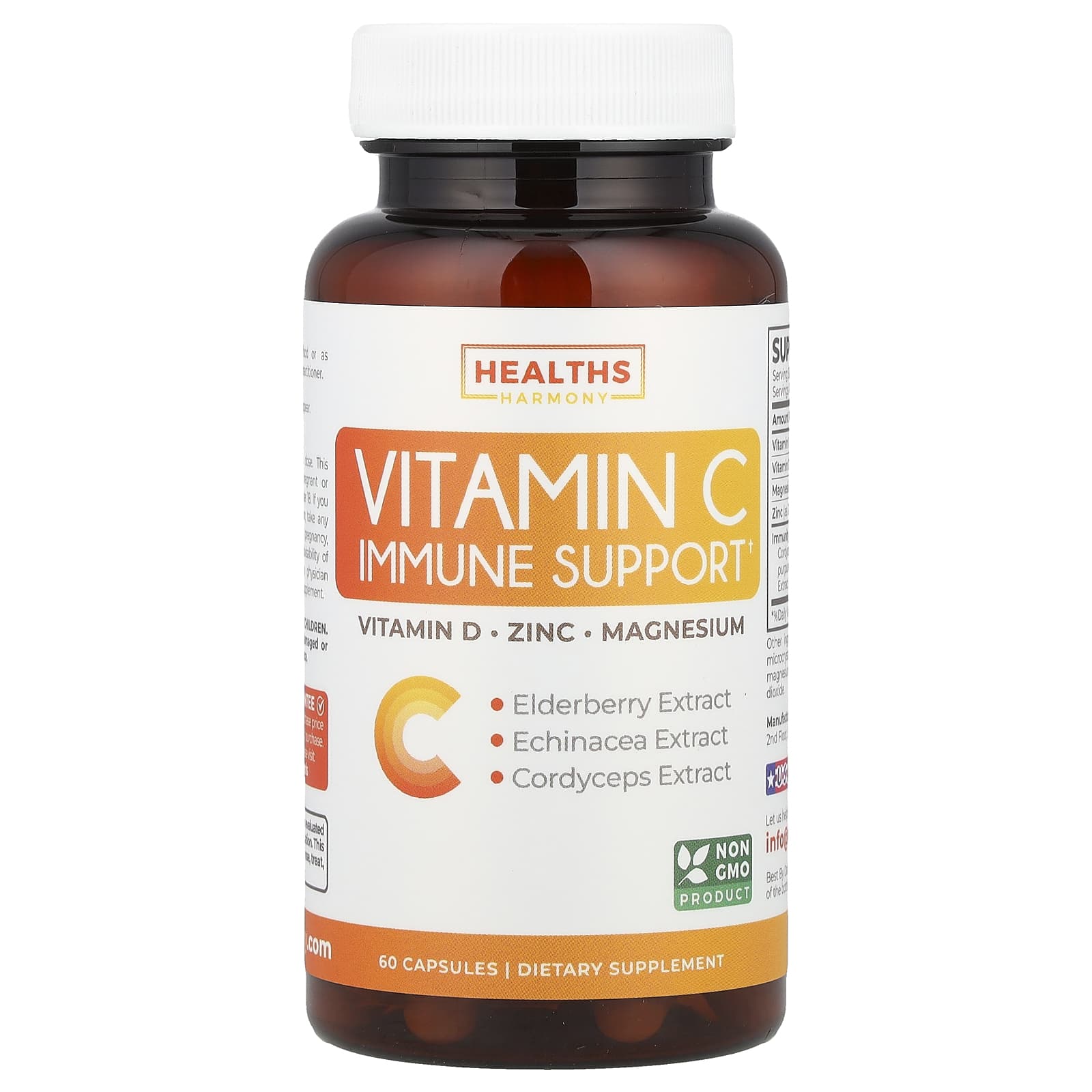 Boost Immunity with Healths Harmony Vitamin C Immune Support Capsules - Image 1