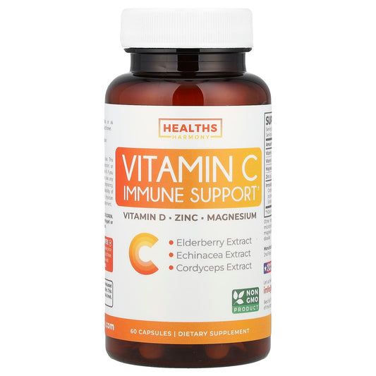 Boost Immunity with Healths Harmony Vitamin C Immune Support Capsules - Image 1