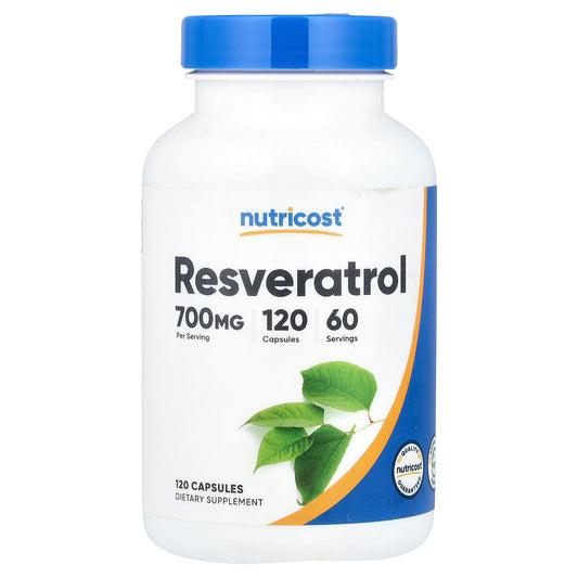 Nutricost, Resveratrol, 120 Capsules (350 mg per Capsule) - Image 1