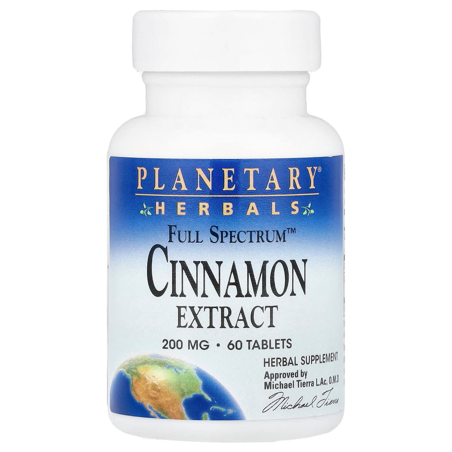 Planetary Herbals, Full Spectrum™ Cinnamon Extract, 60 Tablets - Image 1