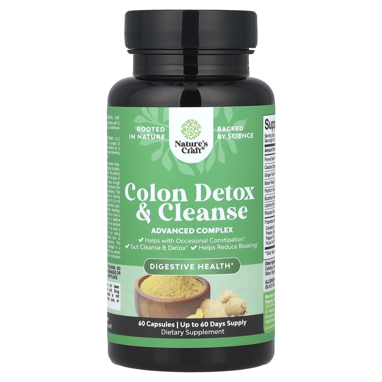 Nature's Craft, Colon Detox & Cleanse, 60 Capsules - Image 1