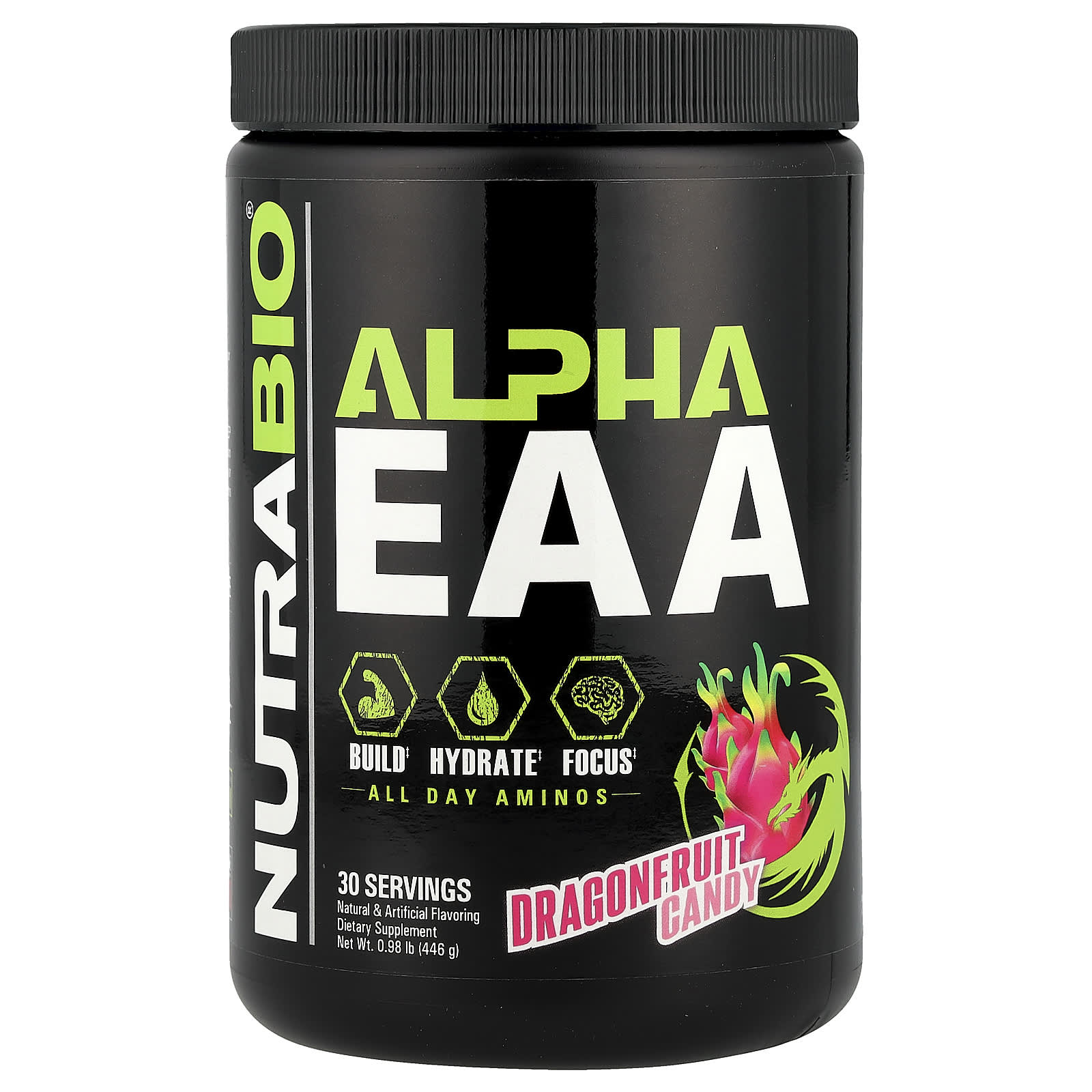 NutraBio, Alpha EAA, Dragonfruit Candy, 0.98 lb (446 g) - Image 1