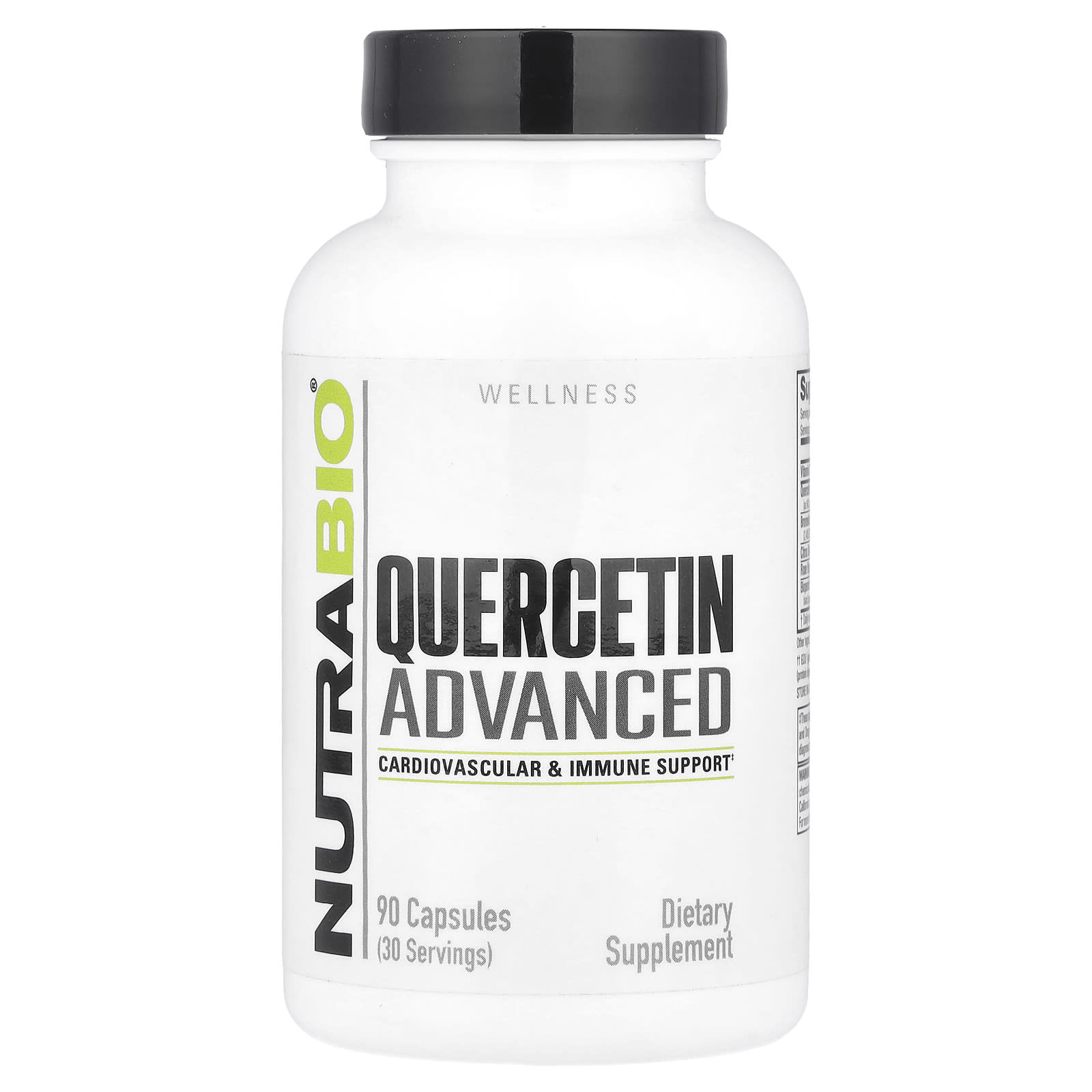 NutraBio, Quercetin Advanced, 90 Capsules - Image 1