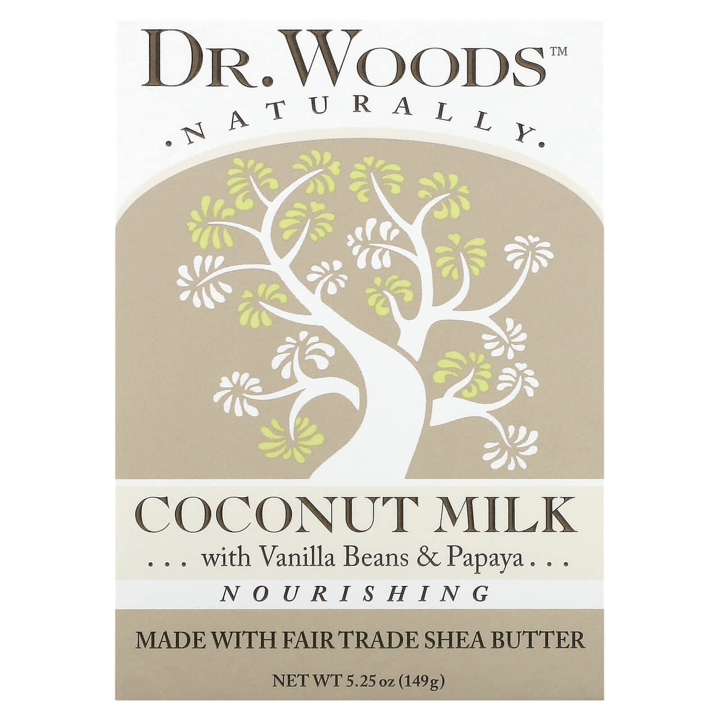 Coconut Milk Shea Butter Soap by Dr. Woods - Natural Relaxation - Image 1