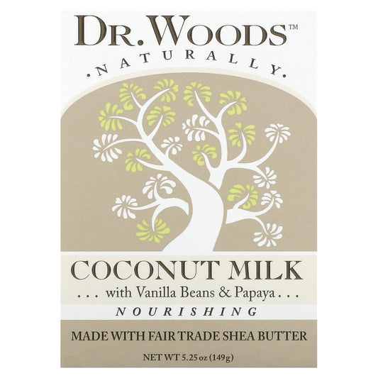 Coconut Milk Shea Butter Soap by Dr. Woods - Natural Relaxation - Image 1