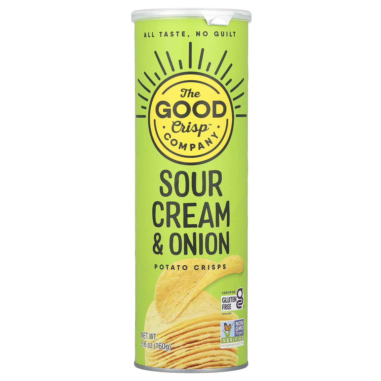 The Good Crisp Company, Potato Crisps, Sour Cream & Onion, 5.6 oz (160 g) - Image 1