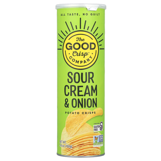 The Good Crisp Company, Potato Crisps, Sour Cream & Onion, 5.6 oz (160 g) - Image 1