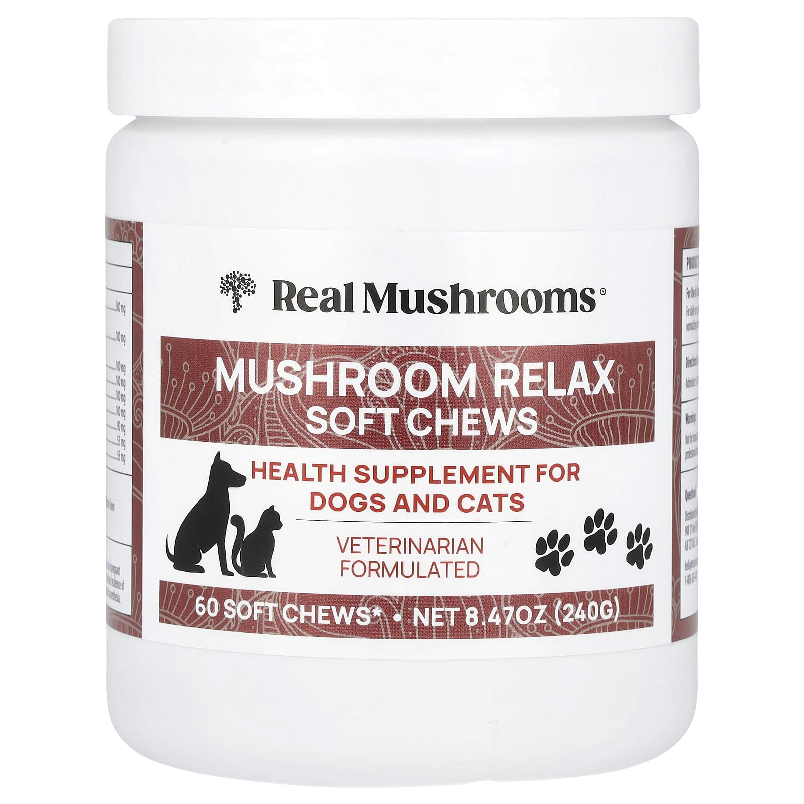 Real Mushrooms, Mushroom Relax Soft Chews, 60 Chews - Image 1