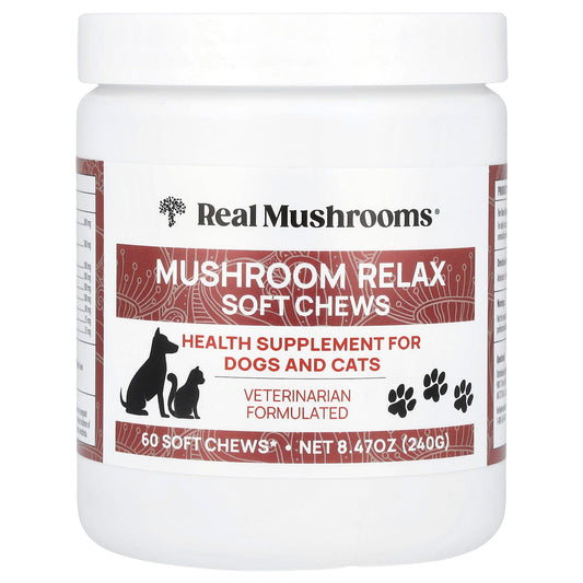 Real Mushrooms, Mushroom Relax Soft Chews, 60 Chews - Image 1