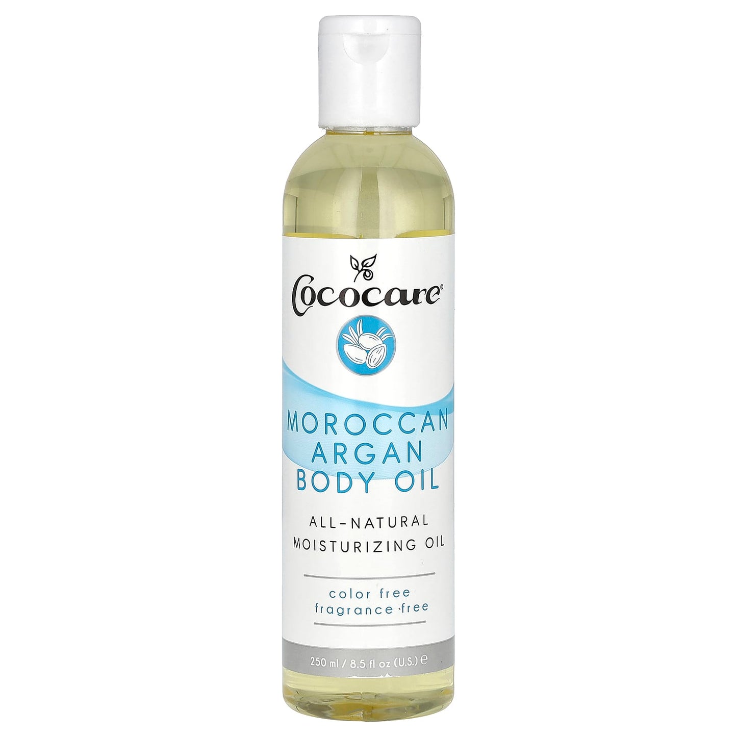 Fragrance-Free Argan Body Oil by Cococare, 8.5 fl oz (250 ml) - Image 1
