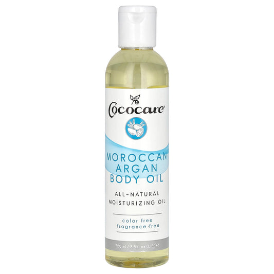 Fragrance-Free Argan Body Oil by Cococare, 8.5 fl oz (250 ml) - Image 1