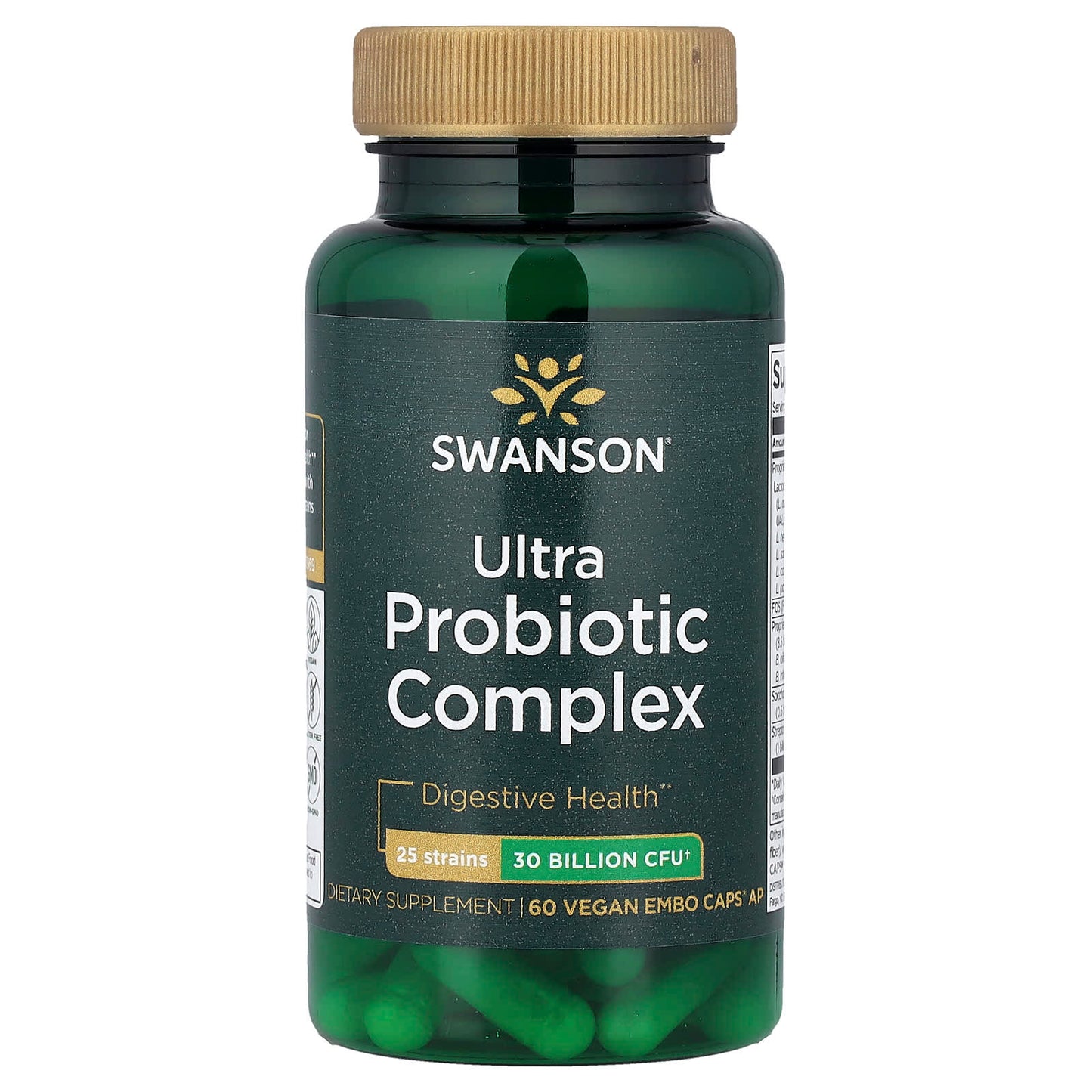 Swanson, Ultra Probiotic Complex, 60 Vegan Embo Caps® AP - Image 1